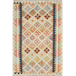 Kilim 122x184 Cm Kilim Afghanistan Lana Cardata A Mano