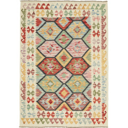 Kilim 129x181 Cm Kilim, Afghanistan, Lana Cardata A Mano,