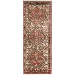 Bidjar 63x158 Cm Bidjar Persia Hand-carded Wool Cotton