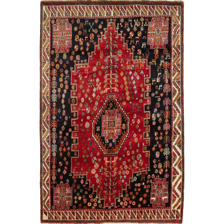 Shiraz 170x258 Cm Shiraz Persia Lana Cardata A Mano Cotone