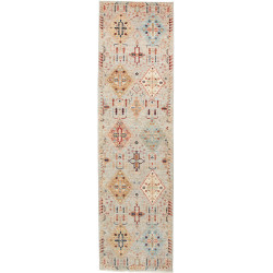 Rug Tribal Pakistan 80x295 Light Grey Terracott