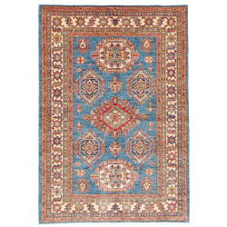 Rug Kazak Fine Pakistan 118x171 Blue Red Cream