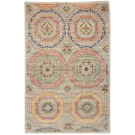 Hand Made Rug Mamlouk Pakistan 79x124 Beige Mul