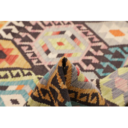 Tappeto Kilim Afghanistan 183x242 Scuro Marrone