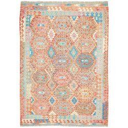 Tappeto Kilim Afghanistan 178x246 Terracotta Bl