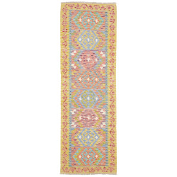 Tappeto Kilim Afghanistan 80x243 Giallo Brillan