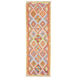 Tappeto Kilim Afghanistan 80x247 Arancione Terr