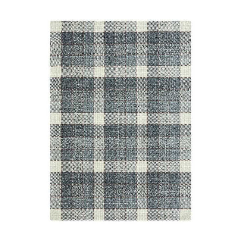 Rug Cuadros Grey White Geometric 170x222 cm